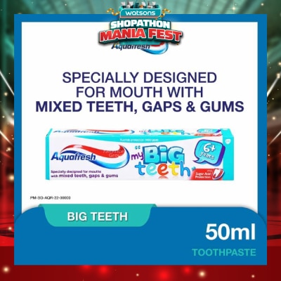 AQUAFRESH - Big Teeth Toothpaste 50ml