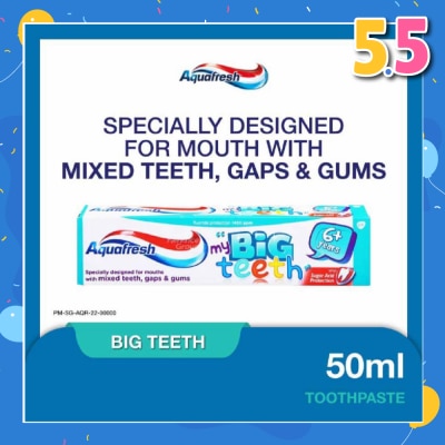 AQUAFRESH Big Teeth Toothpaste 50ml