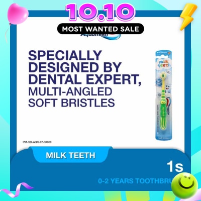 AQUAFRESH Milk Teeth Toothbrush 0 2 years 1 Piece image
