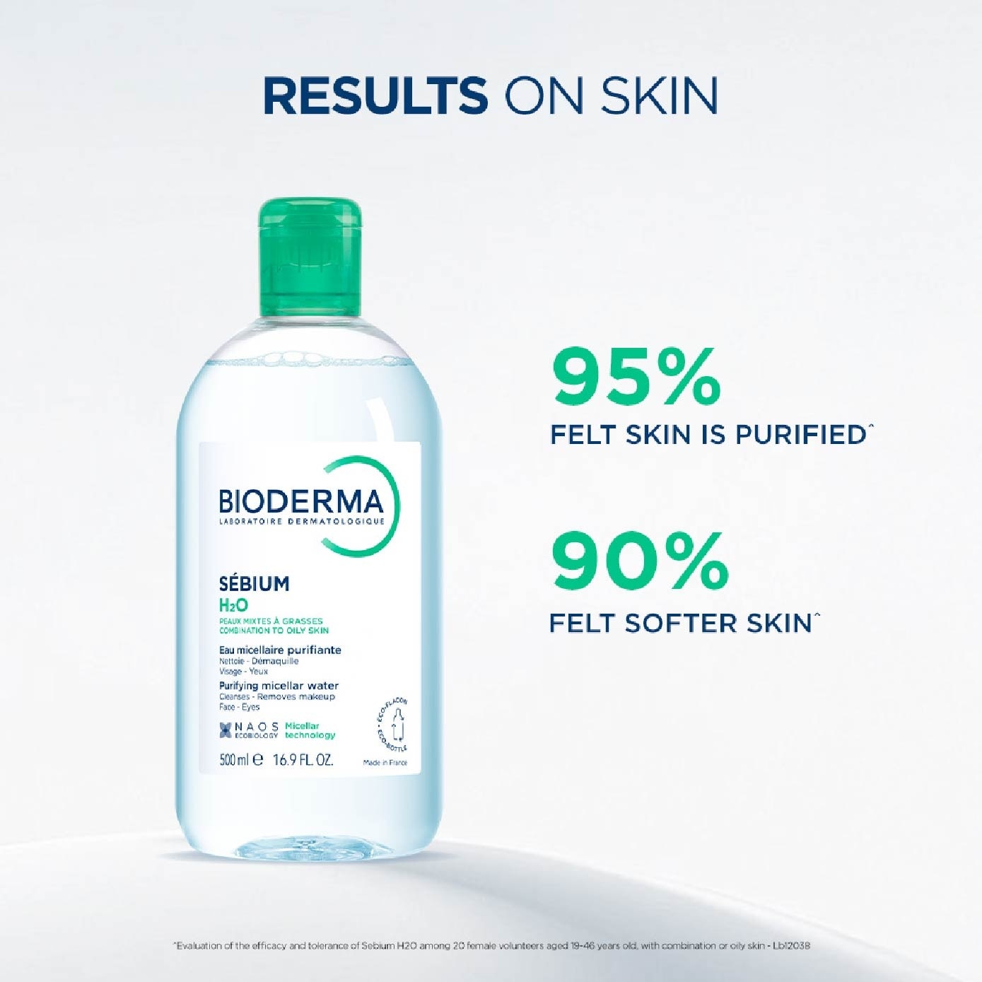 Sebium H2O Purifying Micellar Water (Facial Non Rinse Cleanser for Oily, Acne Prone Skin) 100ml image