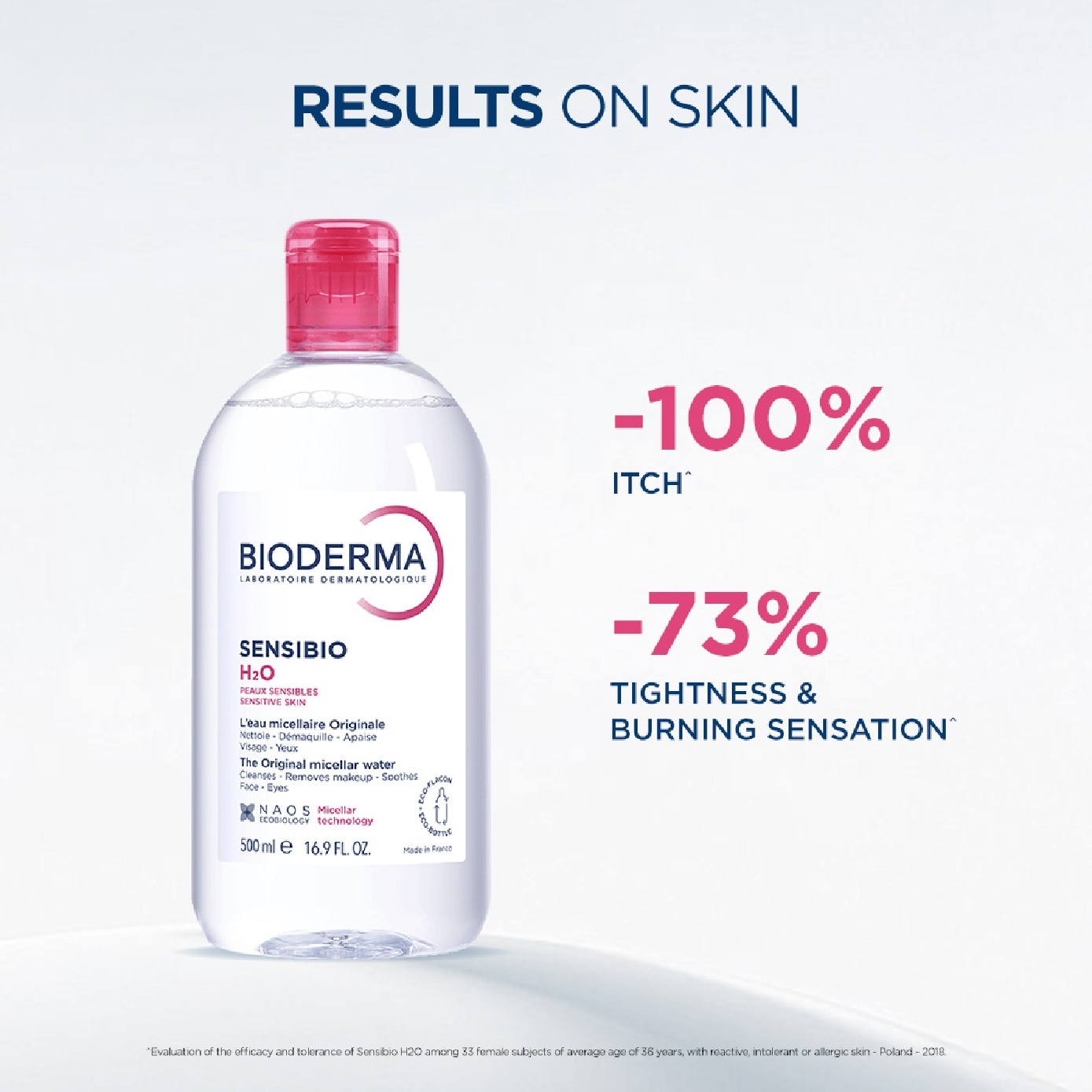 Sensibio H2O Soothing Micellar Water (Facial Non-Rinse Cleanser for Sensitive Skin) 100ml