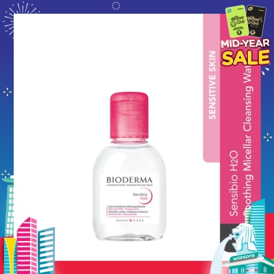 BIODERMA Sensibio H2O Soothing Micellar Water (Facial Non-Rinse Cleanser for Sensitive Skin) 100ml