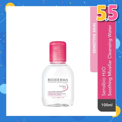 BIODERMA Sensibio H2O Soothing Micellar Water (Facial Non-Rinse Cleanser for Sensitive Skin) 100ml
