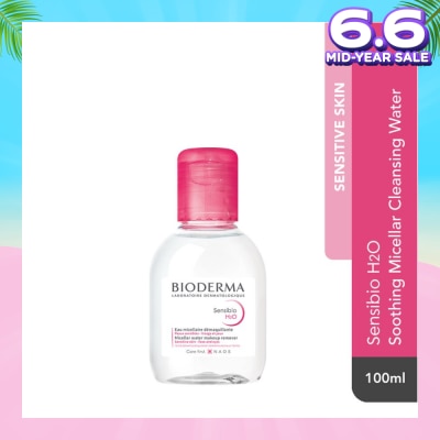 BIODERMA Sensibio H2O Soothing Micellar Water (Facial Non-Rinse Cleanser for Sensitive Skin) 100ml