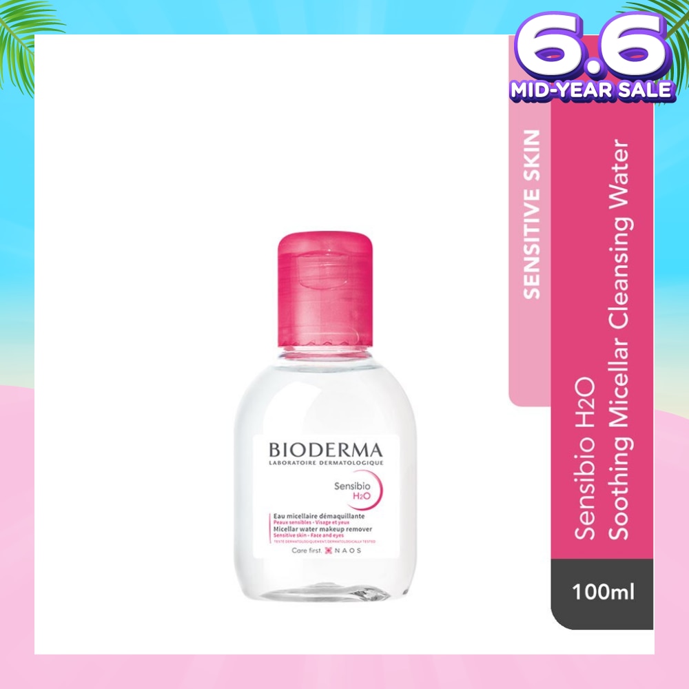 Sensibio H2O Soothing Micellar Water (Facial Non-Rinse Cleanser for Sensitive Skin) 100ml
