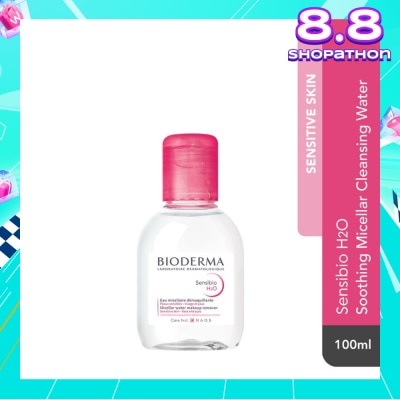 BIODERMA Sensibio H2O Soothing Micellar Water (Facial Non-Rinse Cleanser for Sensitive Skin) 100ml