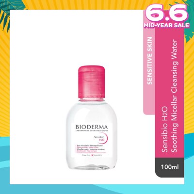 BIODERMA Sensibio H2O Soothing Micellar Water (Facial Non-Rinse Cleanser for Sensitive Skin) 100ml