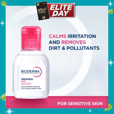 BIODERMA Sensibio H2O Soothing Micellar Water (Facial Non Rinse Cleanser for Sensitive Skin) 100ml image