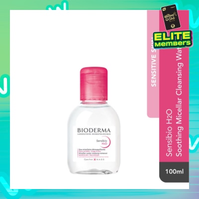 BIODERMA Sensibio H2O Soothing Micellar Water (Facial Non-Rinse Cleanser for Sensitive Skin) 100ml