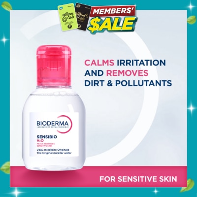 BIODERMA Sensibio H2O Soothing Micellar Water (Facial Non Rinse Cleanser for Sensitive Skin) 100ml image