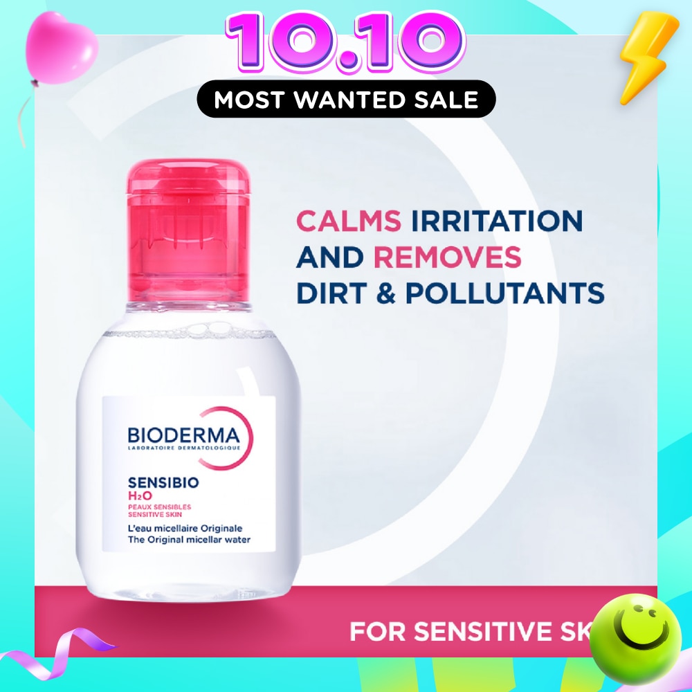 Sensibio H2O Soothing Micellar Water (Facial Non Rinse Cleanser for Sensitive Skin) 100ml image