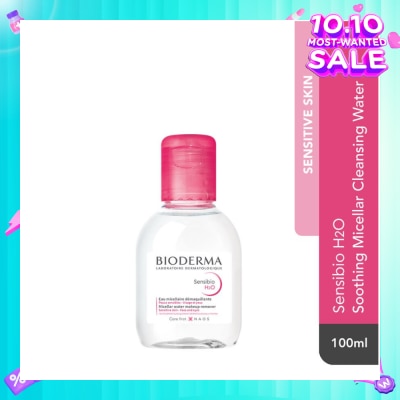 BIODERMA Sensibio H2O Soothing Micellar Water (Facial Non-Rinse Cleanser for Sensitive Skin) 100ml