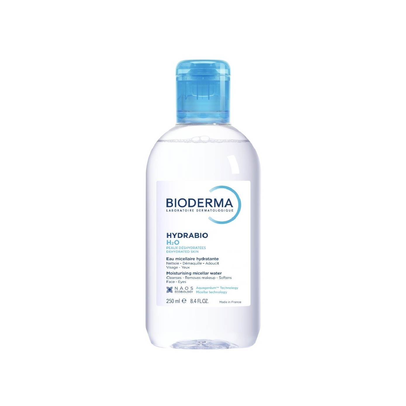 Hydrabio H2O Moisturising Micellar Water (Facial Non Rinse Cleanser for Dehydrated Sensitive Skin) 250ml image