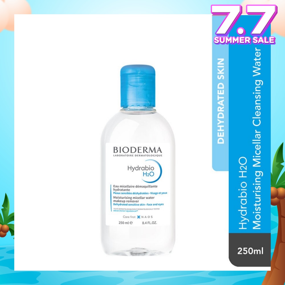 Hydrabio H2O Moisturising Micellar Water (Facial Non-Rinse Cleanser for Dehydrated Sensitive Skin) 250ml