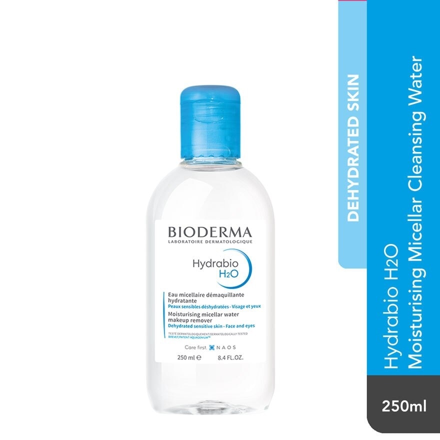 Hydrabio H2O Moisturising Micellar Water (Facial Non-Rinse Cleanser for Dehydrated Sensitive Skin) 250ml