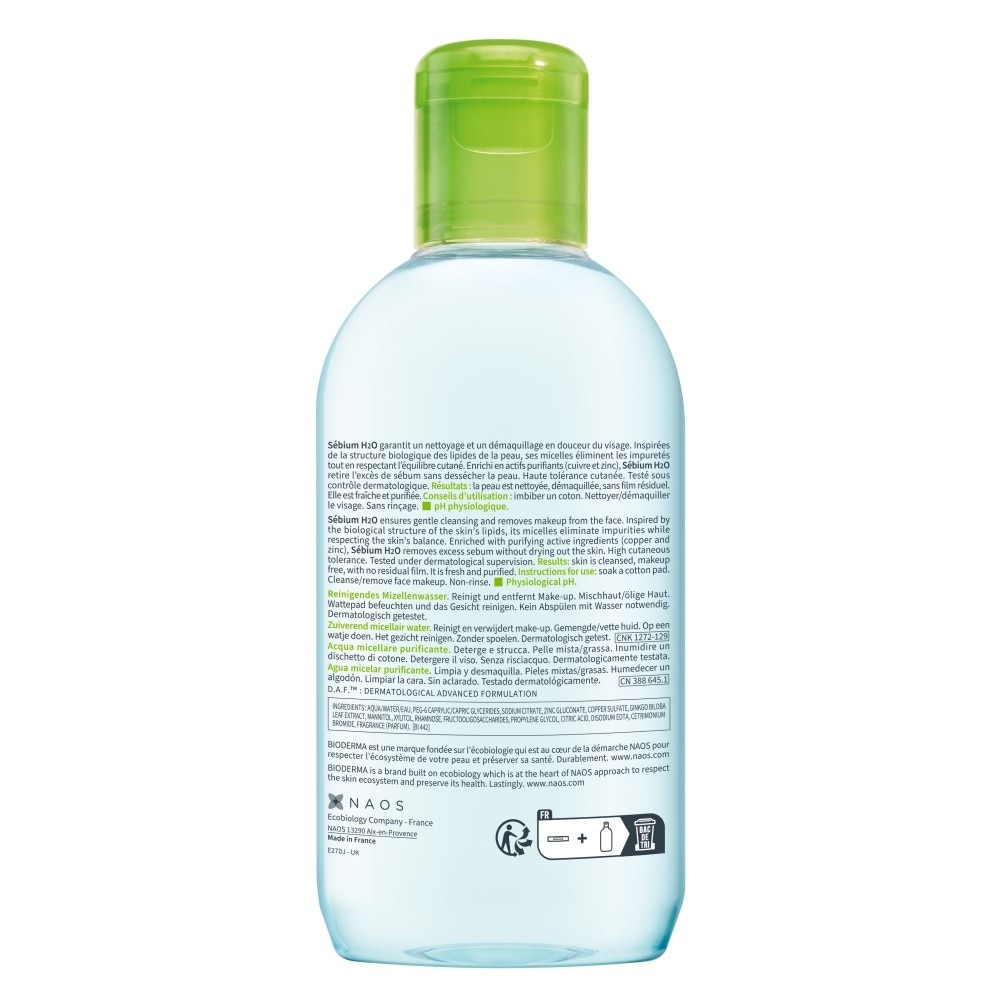 Sebium H2O Purifying Micellar Water 250ml