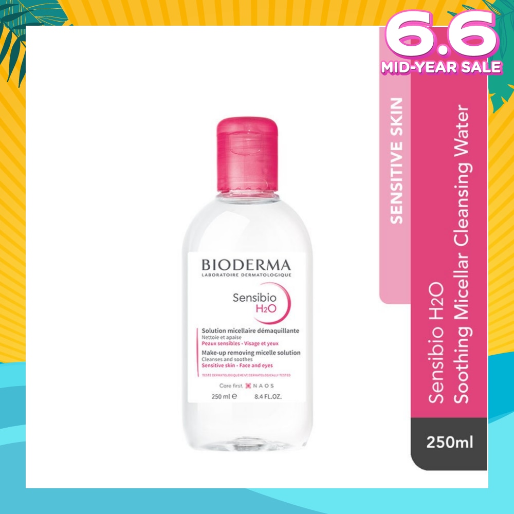 Sensibio H2O Soothing Micellar Water (Facial Non-Rinse Cleanser for Sensitive Skin) 250ml
