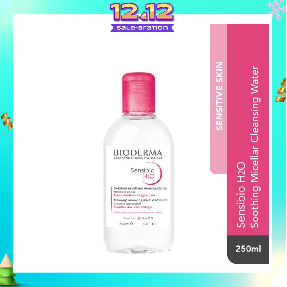 Sensibio H2O Soothing Micellar Water (Facial Non-Rinse Cleanser for Sensitive Skin) 250ml