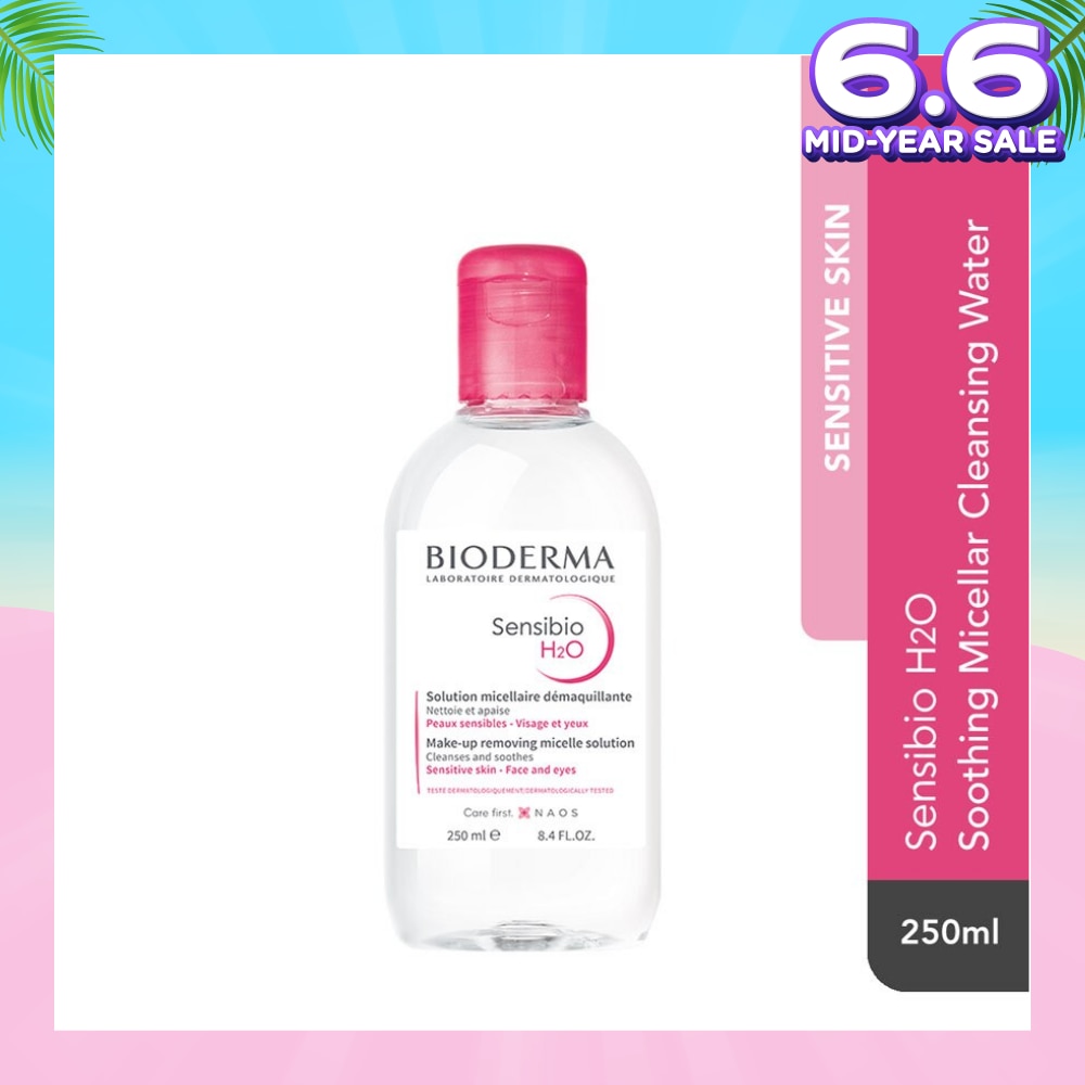 Sensibio H2O Soothing Micellar Water (Facial Non-Rinse Cleanser for Sensitive Skin) 250ml