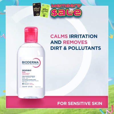 BIODERMA - Sensibio H2O Soothing Micellar Water (Facial Non-Rinse Cleanser for Sensitive Skin) 250ml
