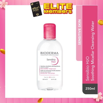 BIODERMA Sensibio H2O Soothing Micellar Water (Facial Non-Rinse Cleanser for Sensitive Skin) 250ml