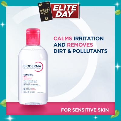 BIODERMA Sensibio H2O Soothing Micellar Water (Facial Non Rinse Cleanser for Sensitive Skin) 250ml image