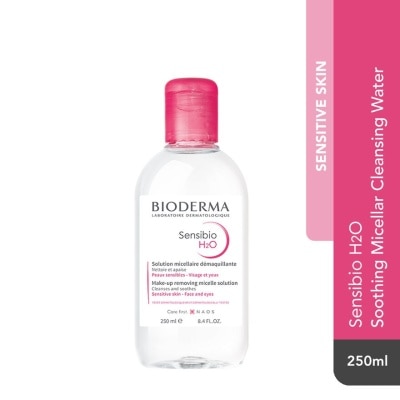 BIODERMA Sensibio H2O Soothing Micellar Water (Facial Non-Rinse Cleanser for Sensitive Skin) 250ml