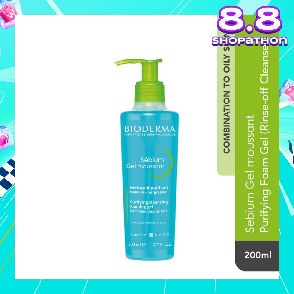 Sebium Gel moussant Gentle Purifying Soap-Free Foaming Gel (Facial Cleanser for Oily to Acne-Prone Skin) 200ml