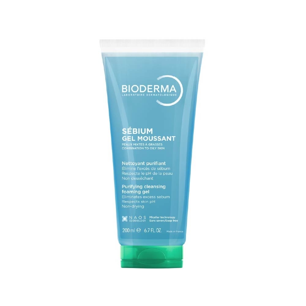 Sebium Gel moussant Gentle Purifying Soap-Free Foaming Gel (Facial Cleanser for Oily to Acne-Prone Skin) 200ml