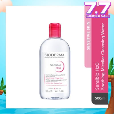 BIODERMA Sensibio H2O Soothing Micellar Water (Facial Non-Rinse Cleanser for Sensitive Skin)  500ml