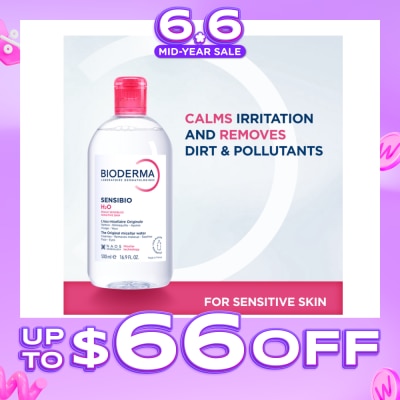 BIODERMA - Sensibio H2O Soothing Micellar Water (Facial Non-Rinse Cleanser for Sensitive Skin) 500ml