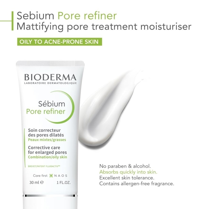 Sebium Pore Refiner Pore Treatment Moisturiser (Oily to Acne-Prone Skin) 30ml