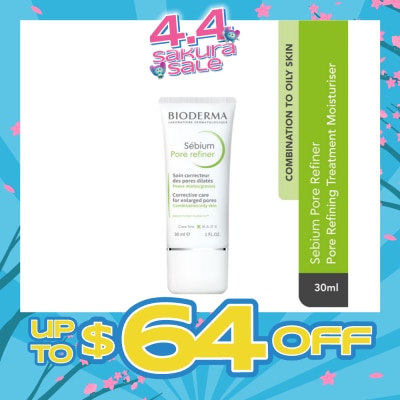 BIODERMA - Sebium Pore Refiner Pore Treatment Moisturiser (Oily to Acne-Prone Skin) 30ml
