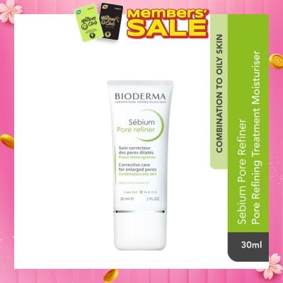 BIODERMA Sebium Pore Refiner Pore Treatment Moisturiser (Oily to Acne-Prone Skin) 30ml