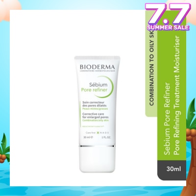 BIODERMA Sebium Pore Refiner Pore Treatment Moisturiser (Oily to Acne-Prone Skin) 30ml