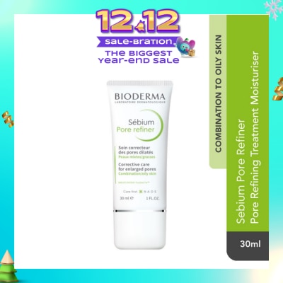 BIODERMA Sebium Pore Refiner Pore Treatment Moisturiser (Oily to Acne-Prone Skin) 30ml