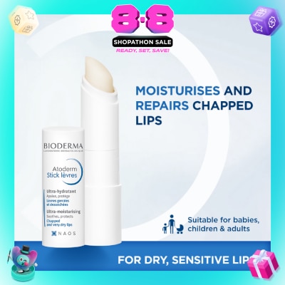 BIODERMA - Atoderm Stick Levres Moisturising and Soothing Lip Balm (Dry Chapped Sensitive Lips) 4g