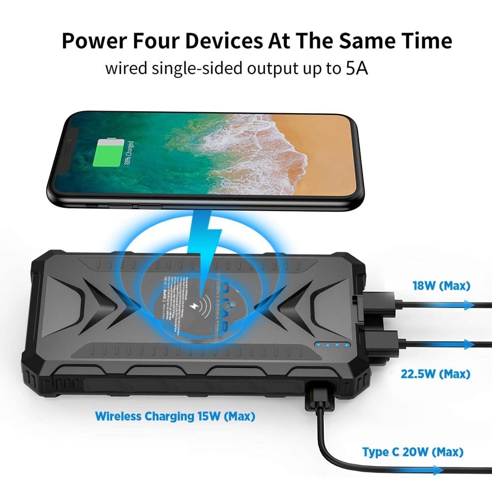 20k Solar Powerbank Pro (SPB20P) Black Color 1s