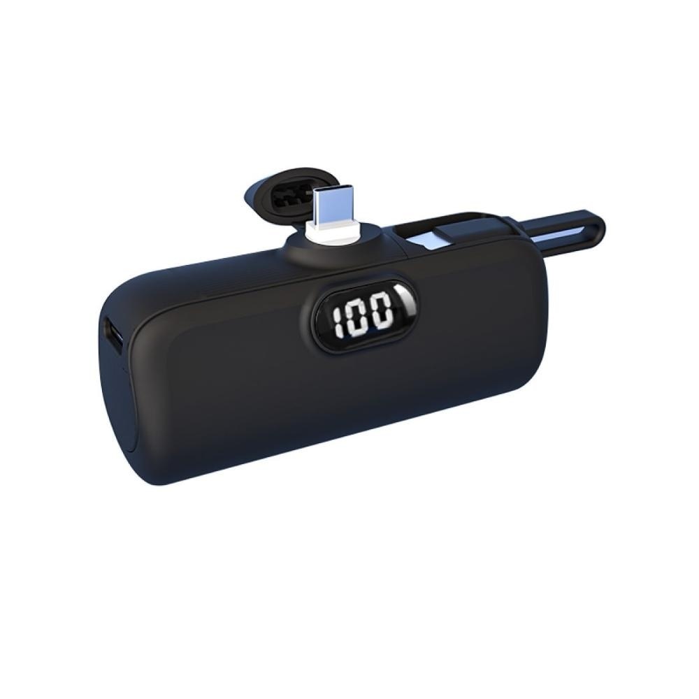 5k Type C Mini Powerbank (Black Color) 1s