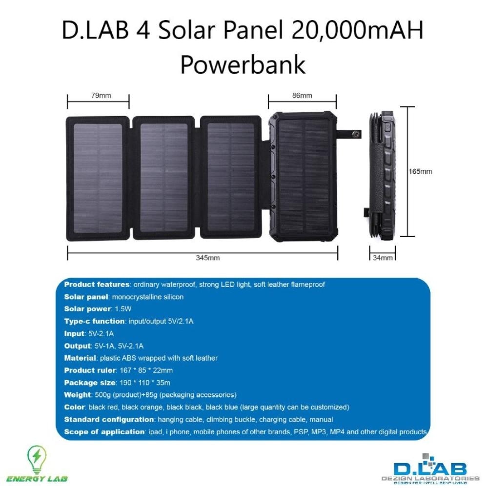 SolarCharge Explorer 20000 (SPB20L) Black Color 1s