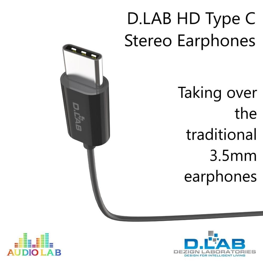 HD Type C Stereo Earphones (NPLUS3) Black Color 1s