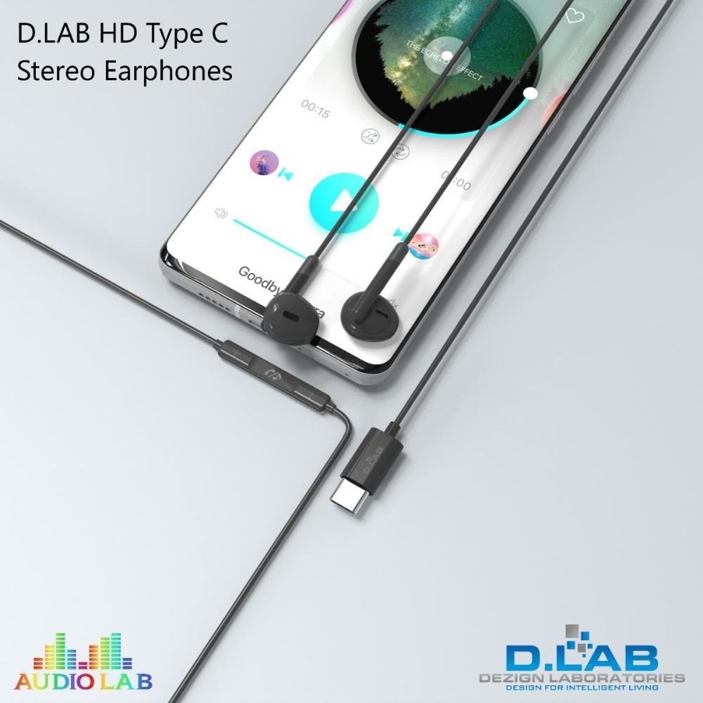 HD Type C Stereo Earphones (NPLUS3) Black Color 1s