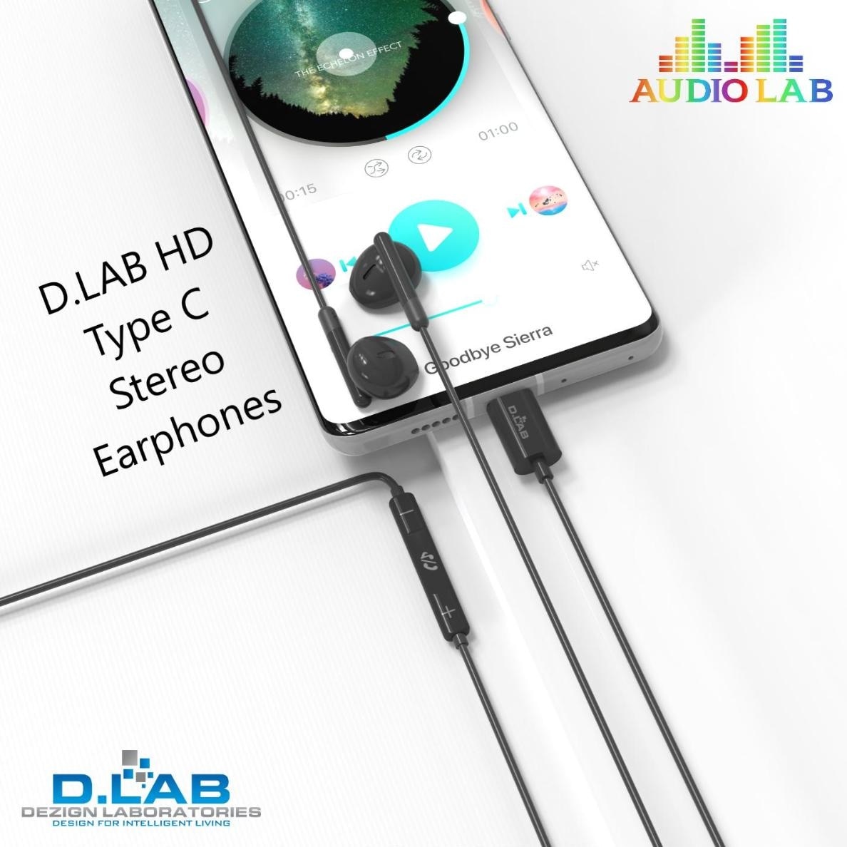 HD Type C Stereo Earphones (NPLUS3) Black Color 1s