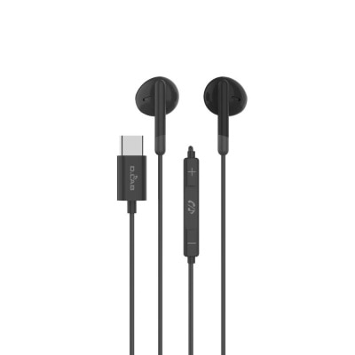 D.LAB HD Type C Stereo Earphones (NPLUS3) Black Color 1s