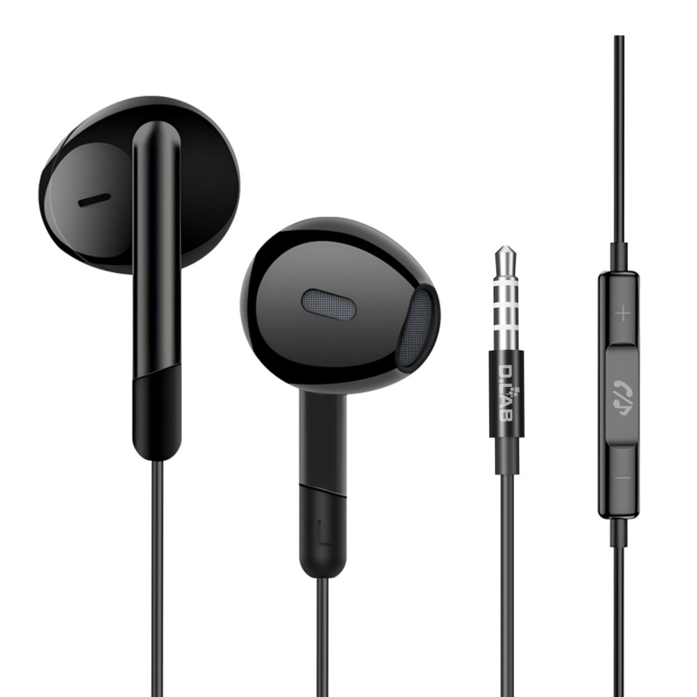 Advanced In-ear 3.5mm Wired Control Earphone Black Color 1s