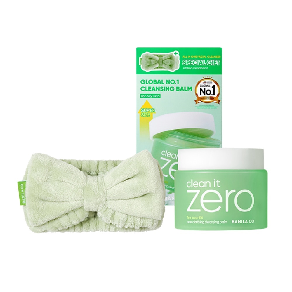 Clean it Zero Pore Clarifying Cleansing Balm Gift Set 180ml + Mint Headband 1s