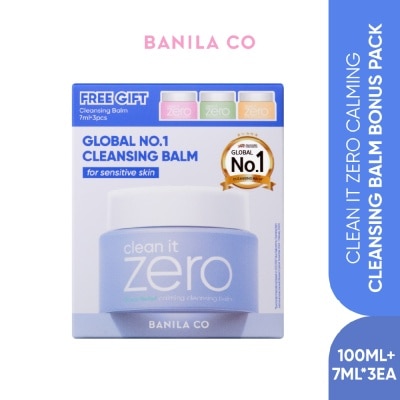 BANILA CO Clean it Zero Calming Cleansing Balm Bonus Pack (7ml x 3s) + 100ml