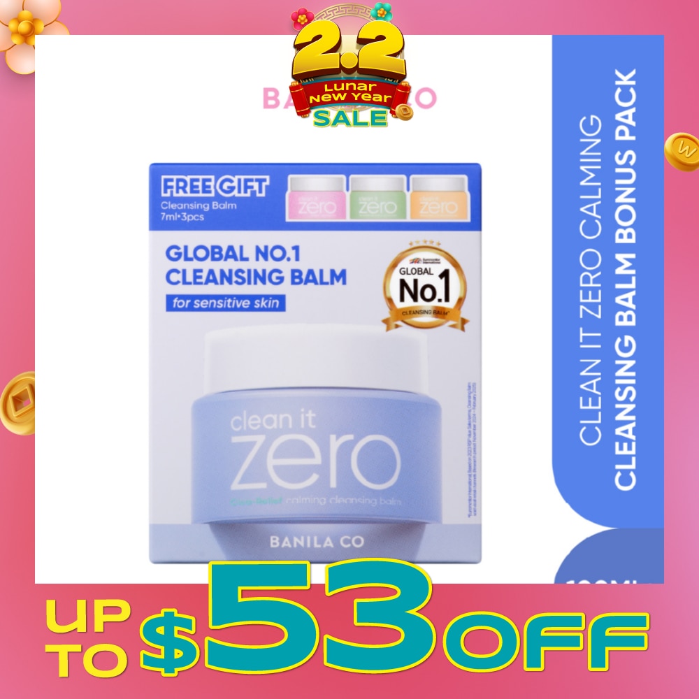 Clean it Zero Calming Cleansing Balm Bonus Pack (7ml x 3s) + 100ml