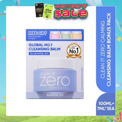 BANILA CO - Clean it Zero Calming Cleansing Balm Bonus Pack (7ml x 3s) + 100ml