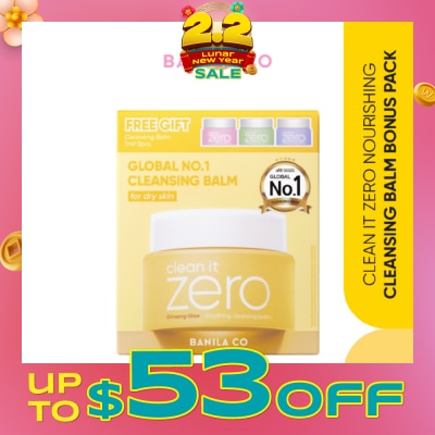 BANILA CO Clean it Zero Nourishing Cleansing Balm Bonus Pack (7ml x 3s) + 100ml